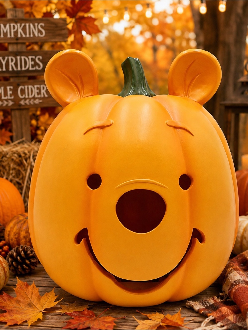 New! Hard to find viral LED Pooh Pumpkin